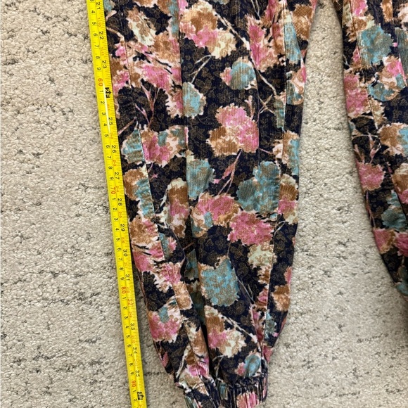 Anthropologie S Floral corduroy “Anisa” joggers. EUC - Picture 8 of 13
